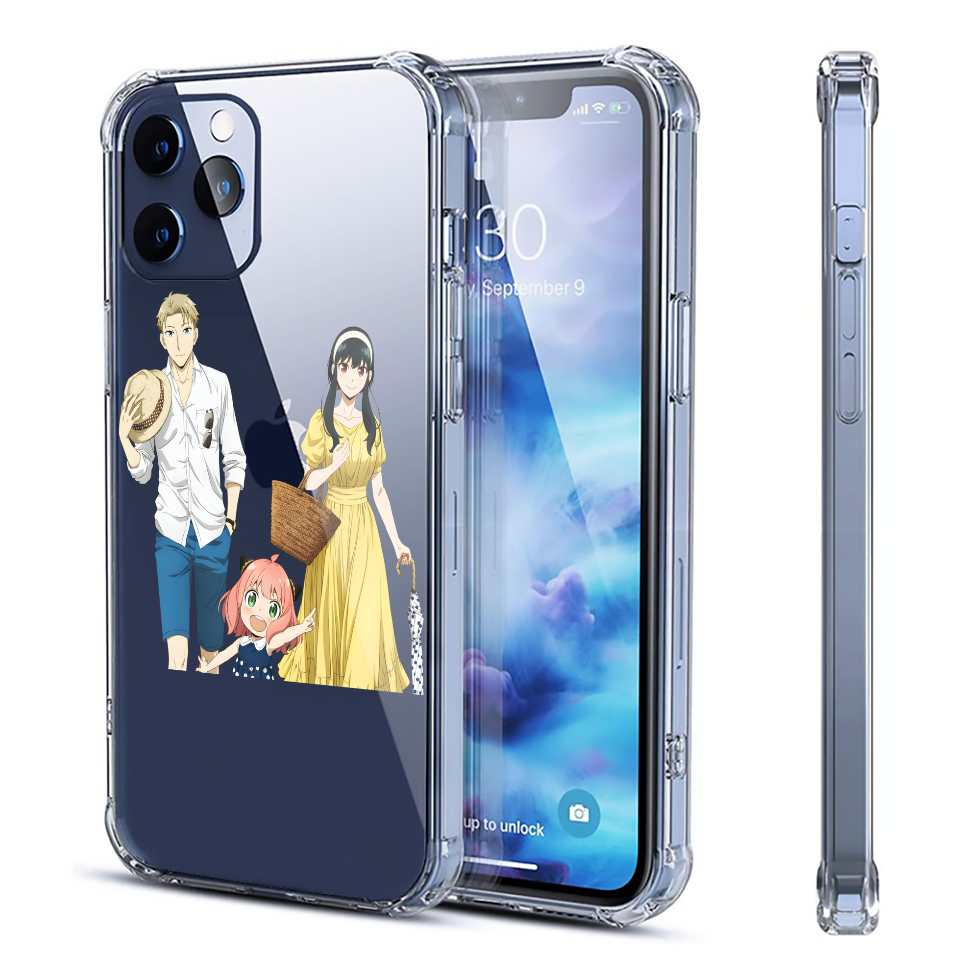（画像用） SPY×FAMILY间谍家家酒 【iPhone 12シリーズ対応】透明スマホケース（クリアソフトケース）